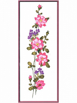 Набор для вышивания «Panna» Ц-0990 Шиповник 16.5 х 43 см