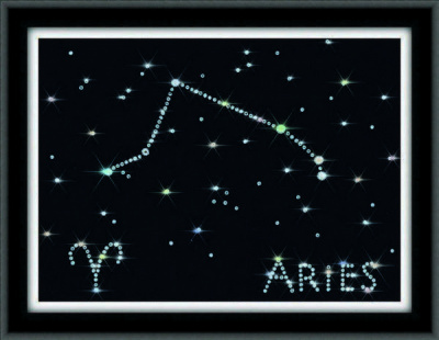 Набор для аппликации стразами «Золотое Руно» ХК-004 Созвездие Овен,15*20 см