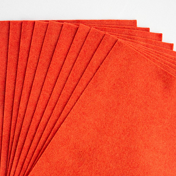 Фетр декоративный "Рукоделие" 180г,1мм (темно-оранжевый)