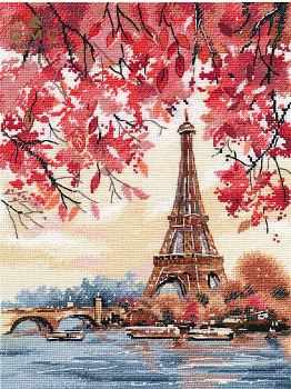 Набор для вышивания «Овен» 1373 "Романтика Парижа" 23 х 30 см