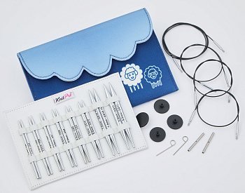 Набор съемных латунных спиц (делюкс) Deluxe 13 см Nova KnitPro 10616