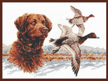 Набор для вышивания "Палитра" 03.003 ОХОТА НА УТОК,размер: 39х29см
