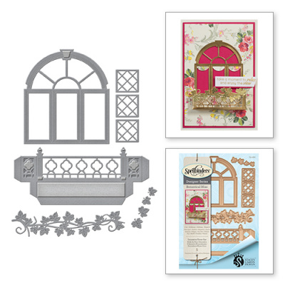 Набор ножей Spellbinders® Shapeabilities® «Ботаническое блаженство: Декоративный ящик для цветов»