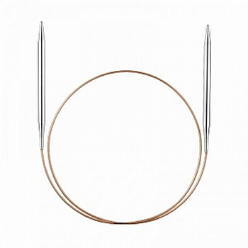 Спицы круговые супергладкие, никель, ADDI 105-7, 60 см, №12,0