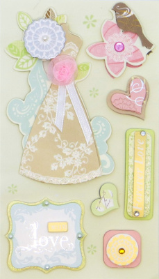 Декоративные 3D наклейки "Рукоделие" СР-08(SP-12067) День рождения