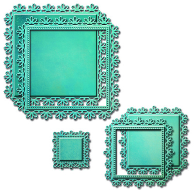 Набор ножей Nestabilities® Decorative Accents "Тройной цветок"