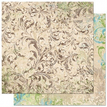 Бумага для скрапбукинга  BoBunny коллекция " Welcome"  размер 31х31см   (12WH088, Home Flourish)