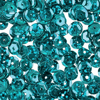 Пайетки «Zlatka» ZC 6  россыпью 6 мм, 5 х 10 г №19 бирюзовый