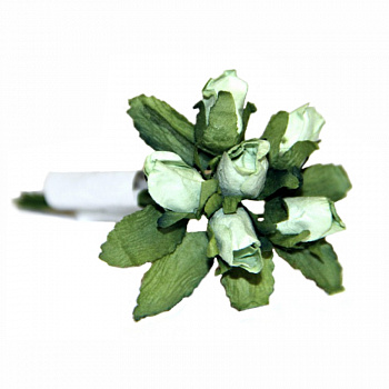 Декоративный букетик "Рукоделие" DKB052B Розы (зеленый)