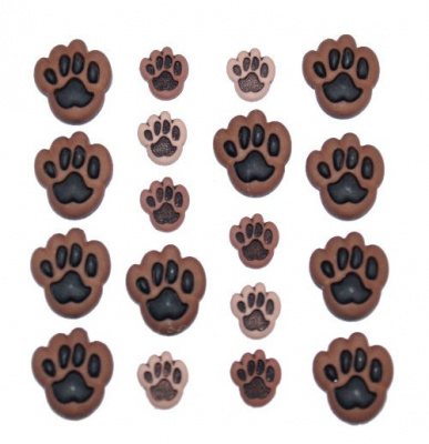 Набор декоративных пуговиц «Dress It Up» 1841 Собачьи лапки