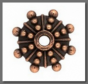 Рондель MFR-08 "Zlatka" 1,1 см 20 шт. под античную медь