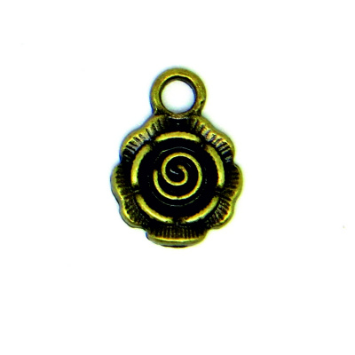 Металлические шармы "Рукоделие" MPR023 Роза, 18х14мм