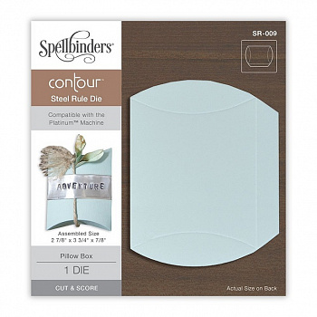Нож для вырубки Spellbinders® Contour™ "Коробка-подушечка"