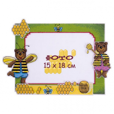 Набор для вышивания «Panna» РМ-1690 Рамка для фотографии. Мишки