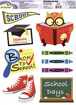 Наклейки для окон Mr.Painter ОК-15 Школа №3