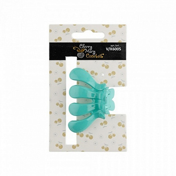 Заколка для волос CHERRY MARY "Cocktail" V/K6005  1шт. №03 бирюзовый