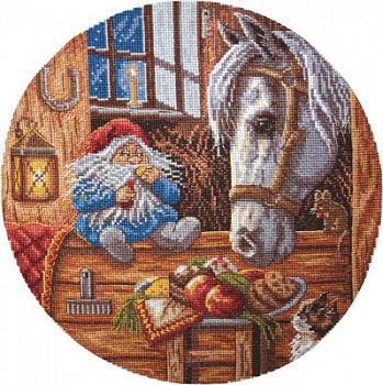 Набор для вышивания  "PANNA"  SO-1128/СО-1128 Домовой - покровитель домашних животных,24 x 24 см