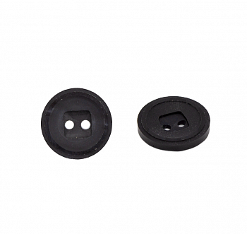 Пуговица в тубе 0311-1186A - цвет черный 24L - уп/36шт