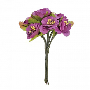 Декоративный букетик "Рукоделие" DKB053 Цветы (фиолетовый)