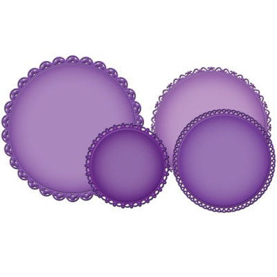 Набор ножей Spellbinders® Nestabilities® Decorative Elements "Большие декоративные круги 1"