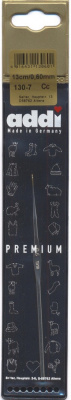 Крючок вязальный  экстратонкий сталь  ADDI 130-7, 13 см, №0.60