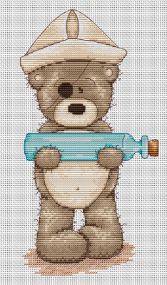 Набор для вышивания «Luca-S» B1030 Медвежонок Бруно,10,5х19,5;