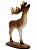 Декоративное изделие из пенопласта ОЛЕНЬ  25 см коричневый