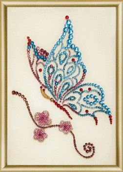 Набор со стразами Чарiвна Мить КС-017 Бабочка