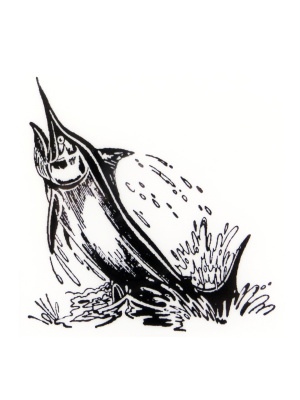 Резиновый штамп «Swordfish», 7,6x7,6см