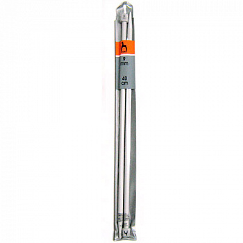 Спицы вязальные прямые 40 см PONY 34268 d=9.00 мм