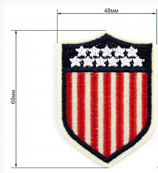 Термоаппликация LA115 48 х 68 мм. упак 5шт.