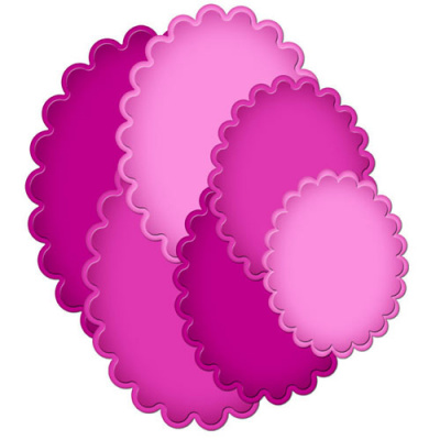 Набор ножей Spellbinders® Nestabilities® "Большие овалы с фестонами"