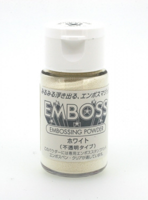 Пудра для эмбоссинга матовая "Tsukineko" Белая 30мл 