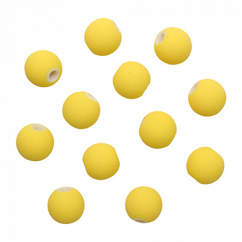 Бусины матовые, 8мм, 20гр. 015 желтый