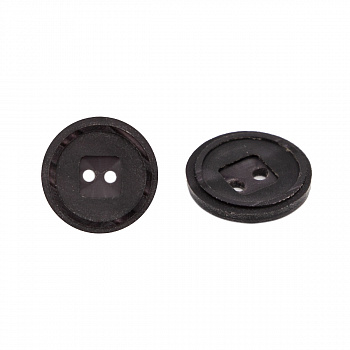 Пуговица в тубе  0311-1186A - цвет коричневый 34L - уп/24 шт