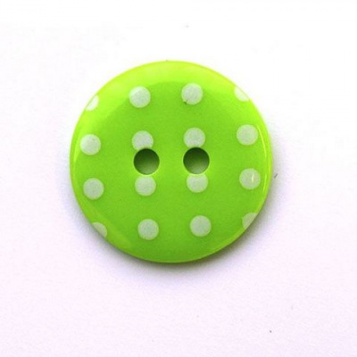 Пуговицы в тубе, Q7D26-FSS  Горошек 36L (441 салатовый) 36 шт.