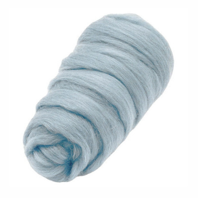 Шерсть для валяния 100% полутонкая шерсть, 50 г, №0336 Ледяной , упак (10шт.)