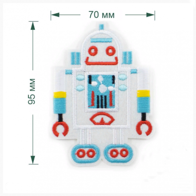 Термоаппликация LA488 Wht  70 х 95 мм 5 шт