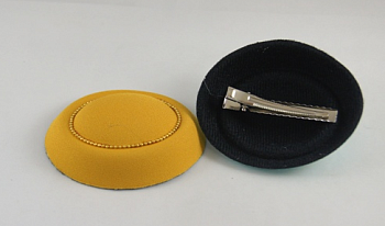 Шляпа таблетка ( 8*7 см) уп=1шт цв. горчичный