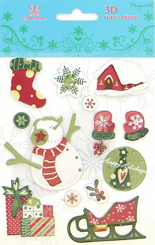Наклейки 3D  "Рукоделие" X3D-20 Новый год
