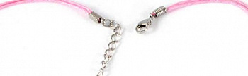 Шнур вощеный с замком "Zlatka" JF-010/134 цвет розовый