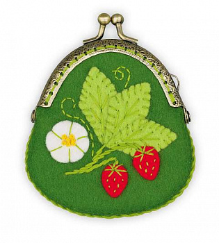 Набор для рукоделия «Сотвори Сама» 1492АС Кошелёк. Земляничка