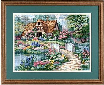 Набор для вышивания "DIMENSIONS" 02461 Уединенный коттедж  41*30 см