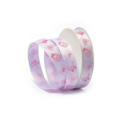 Лента репсовая с рисунком, шир. 15 мм, дл. 9,14 м, TBY.ЛДР.CK-16.3.141