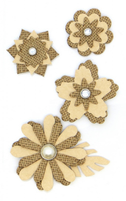 Тканевые цветы 3D "Рукоделие" FLD-104