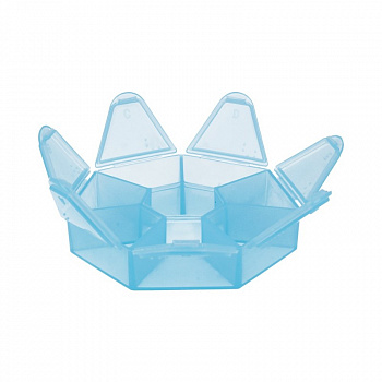 Контейнер «Gamma» Т-36, 7 секций голубой\прозрачный