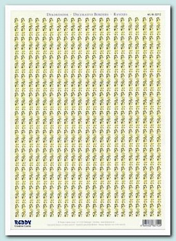 Фон бумажный для аппликаций  210х297мм ,Желтые розы