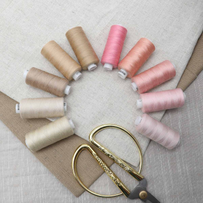 Набор ниток 40/2 400ярд.., "Бежево-розовый микс", 10 шт/набор, Bestex