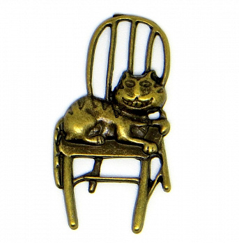 Металлические шармы "Рукоделие" MPR021 Стульчик, 22х42мм