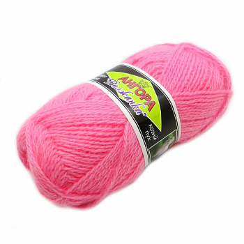 Волжанка Ангора, пряжа для ручного вязания (04, розовый)